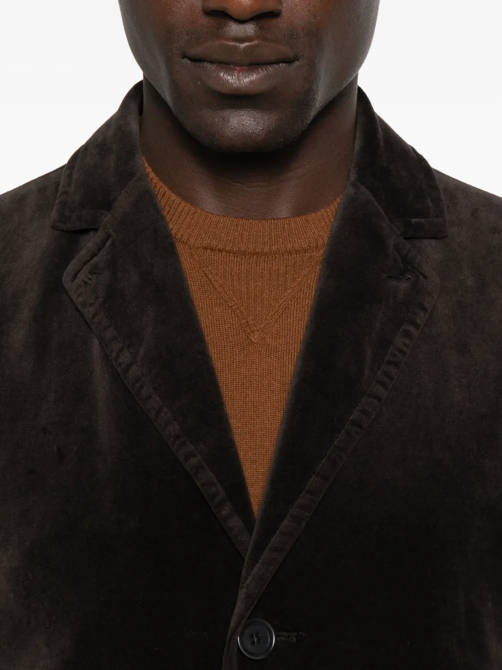 Aspesi Three-button Patch-pocket Blazer In Brown