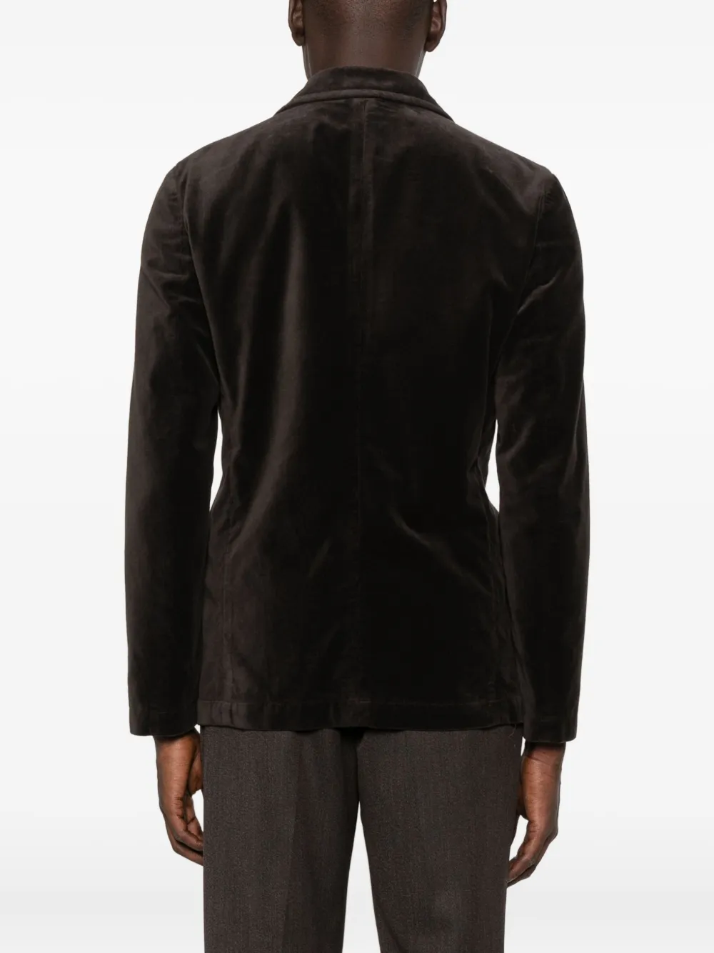 Aspesi Three-button Patch-pocket Blazer In Brown