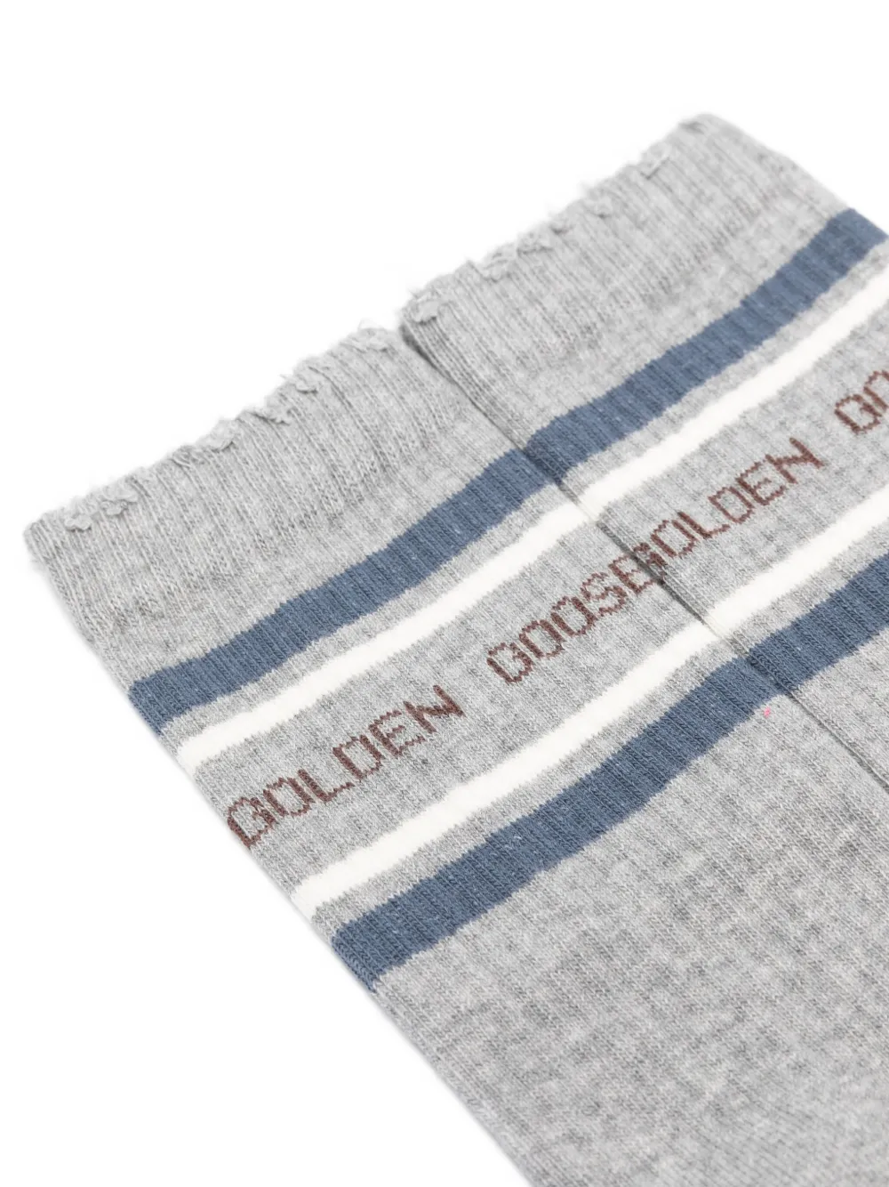 Golden Goose ribbed striped socks Grijs