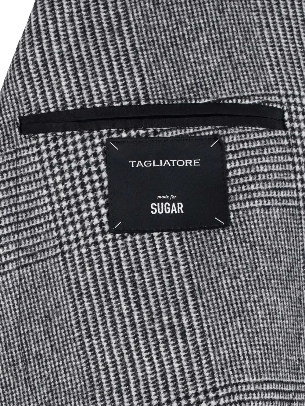 Tagliatore Geruit pak met dubbele rij knopen Grijs