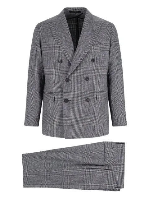 Tagliatore double-breasted checkered suit