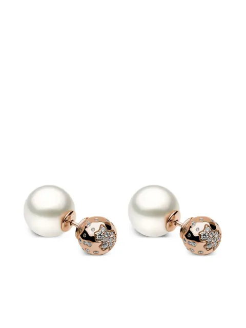 Yoko London pearl-detailing earrings