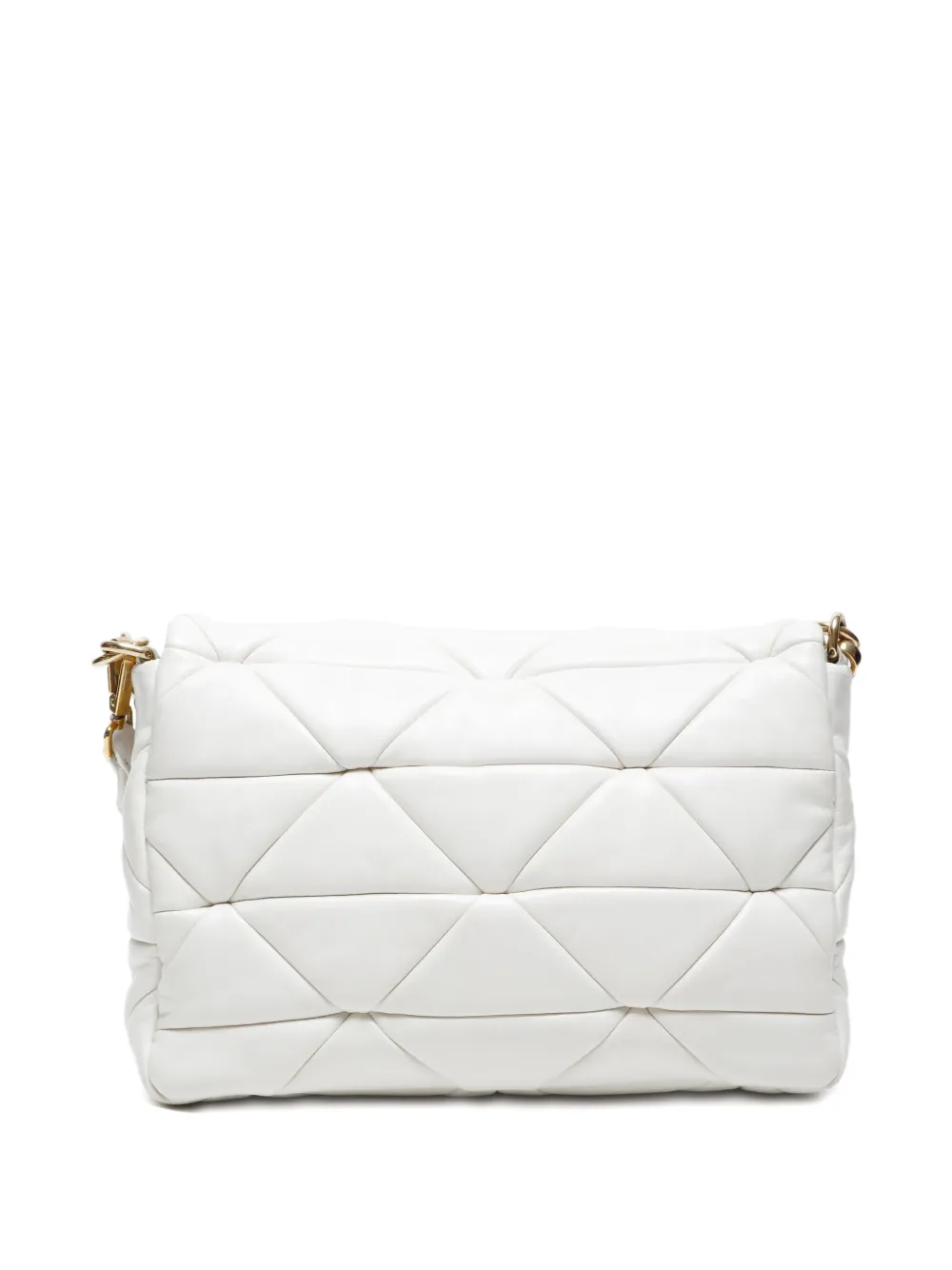 Pre-owned Prada 2010-2020s Quilted Leather Shoulderbag In White