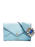 Miu Miu Pre-Owned 2010-2020s envelope leather jewel shoulder bag - Blue