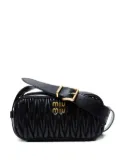 Miu Miu Pre-Owned 2020s matelasse leather crossbody bag - Black