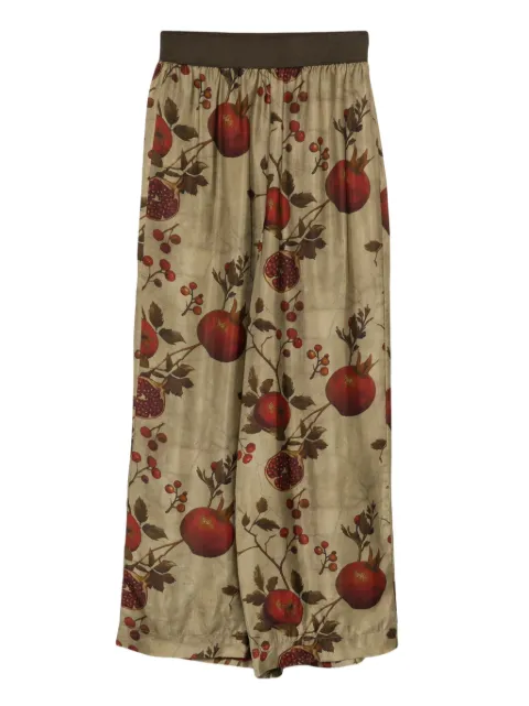 Uma Wang pomegranate-print elastic-waist trousers