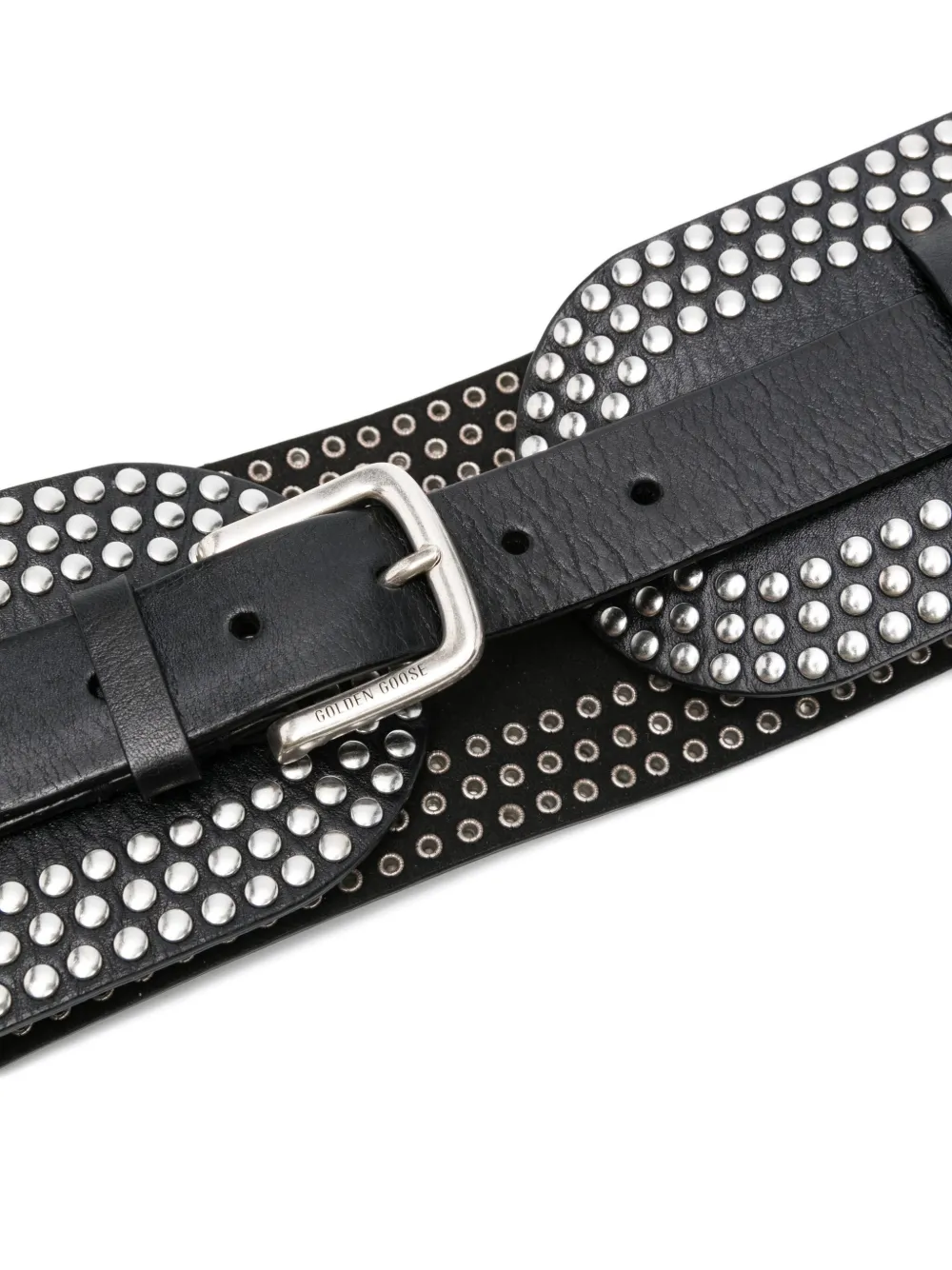 Golden Goose studded leather belt - Zwart