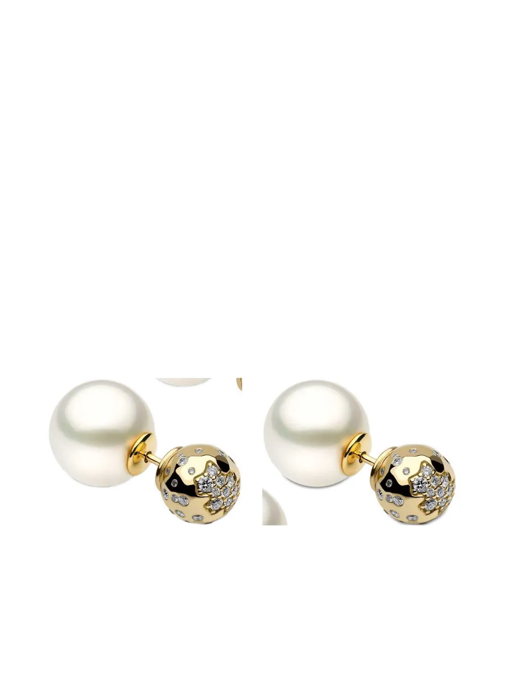 Yoko London 18k Yellow Gold South Sea Pearl And Diamond Earrings In Yellow
