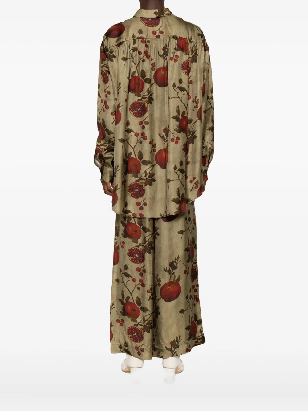 Uma Wang Pomegranate-print Shirt In Multi