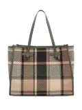 GIANNI CHIARINI Marcella checked tote bag - Neutrals