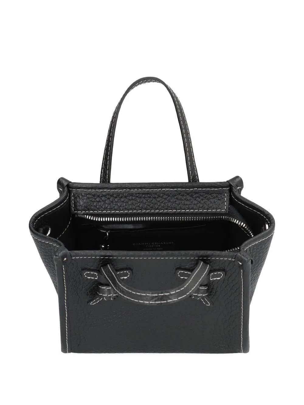 Gianni Chiarini Miss Marcella Leather Mini Handbag In Black