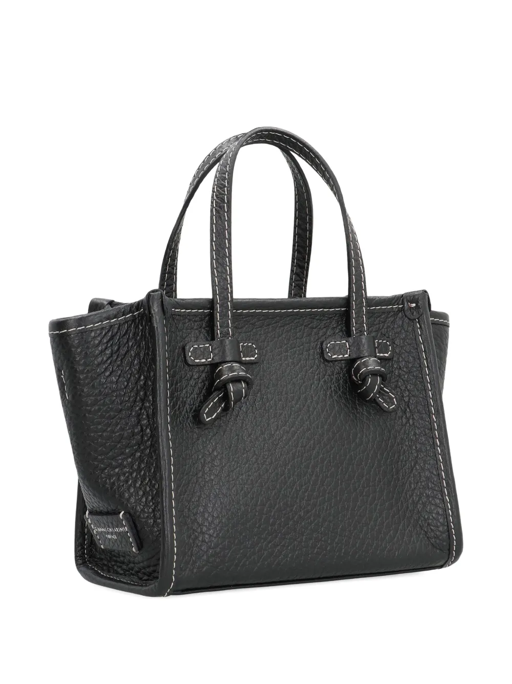 Gianni Chiarini Miss Marcella Leather Mini Handbag In Black