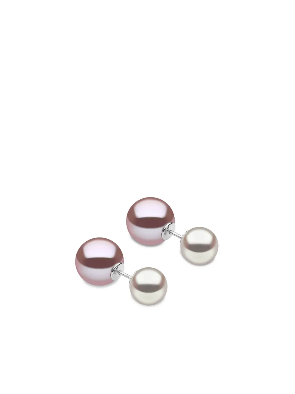 Yoko London 18K white gold south sea freshwater pearl earrings - Bianco