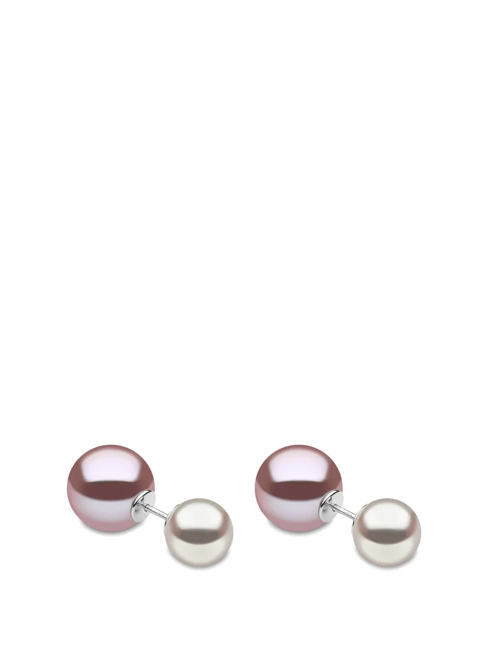 Yoko London 18K white gold south sea freshwater pearl earrings - Bianco
