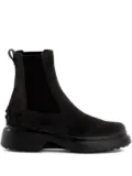 Tod's elastic-panelled platform boots - Black
