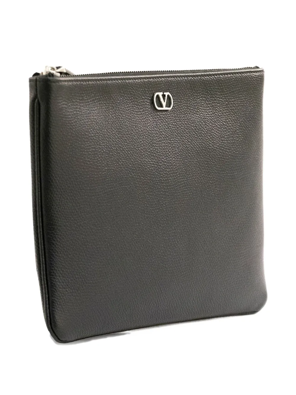 Valentino Garavani Clutch met logoplakkaat - Zwart