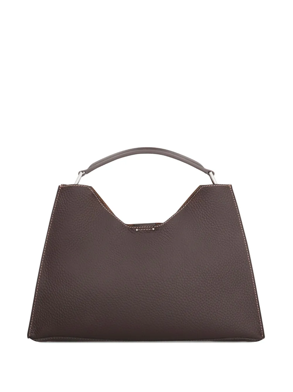 Aurora leather top-handle tote bag