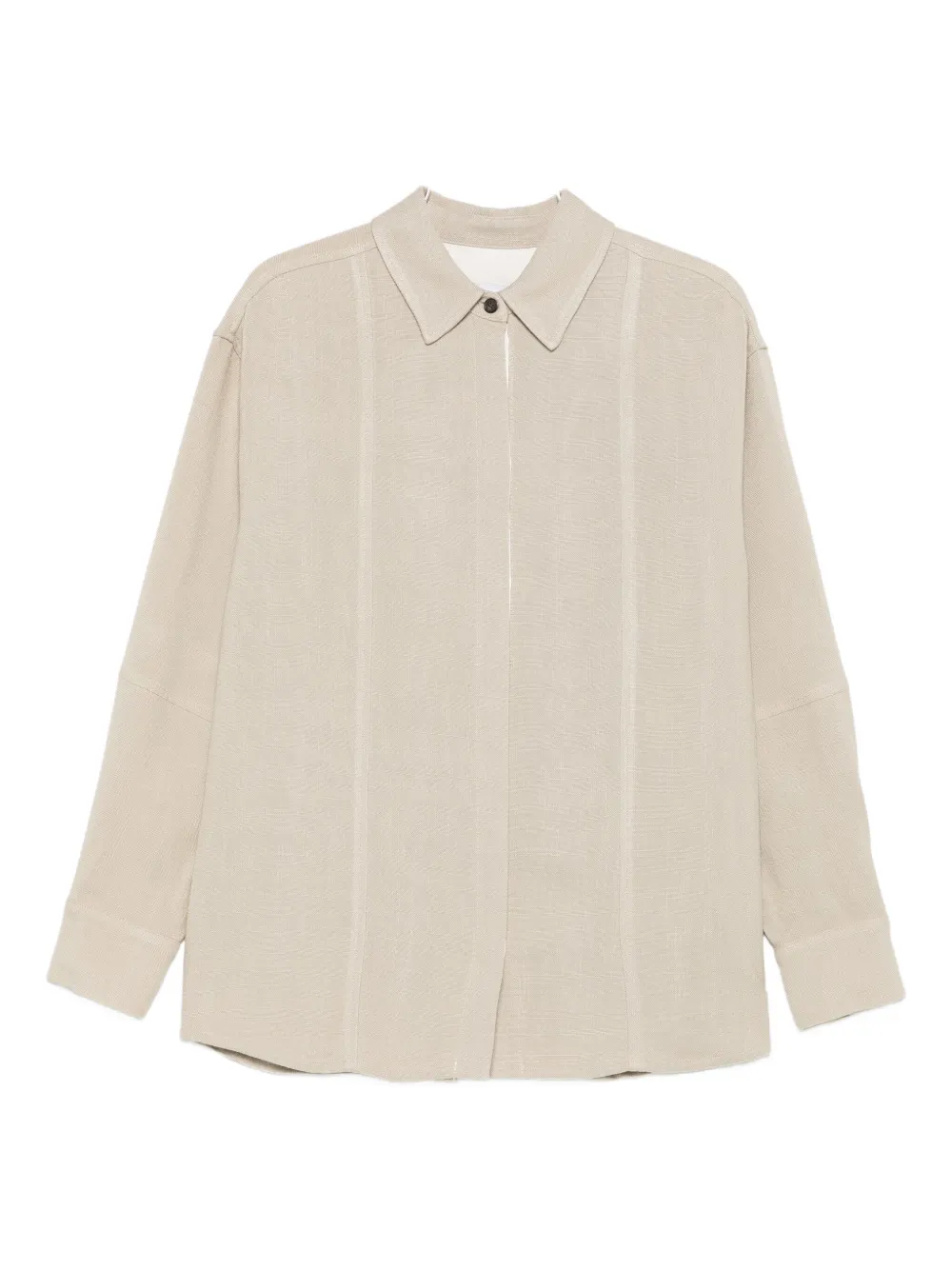 panelled collared shirt