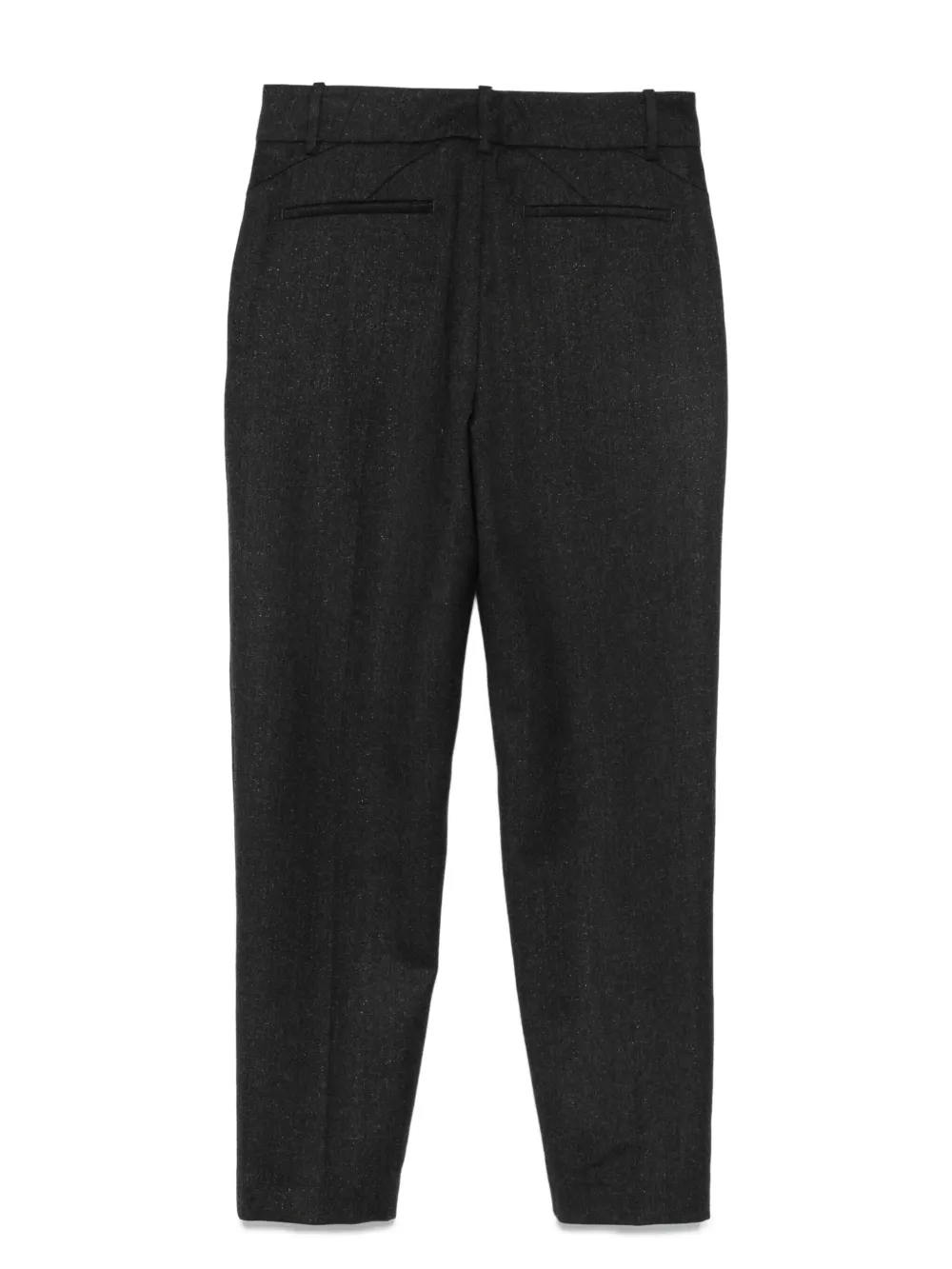 Eleventy metallic-detail belt-loops trousers - Grijs
