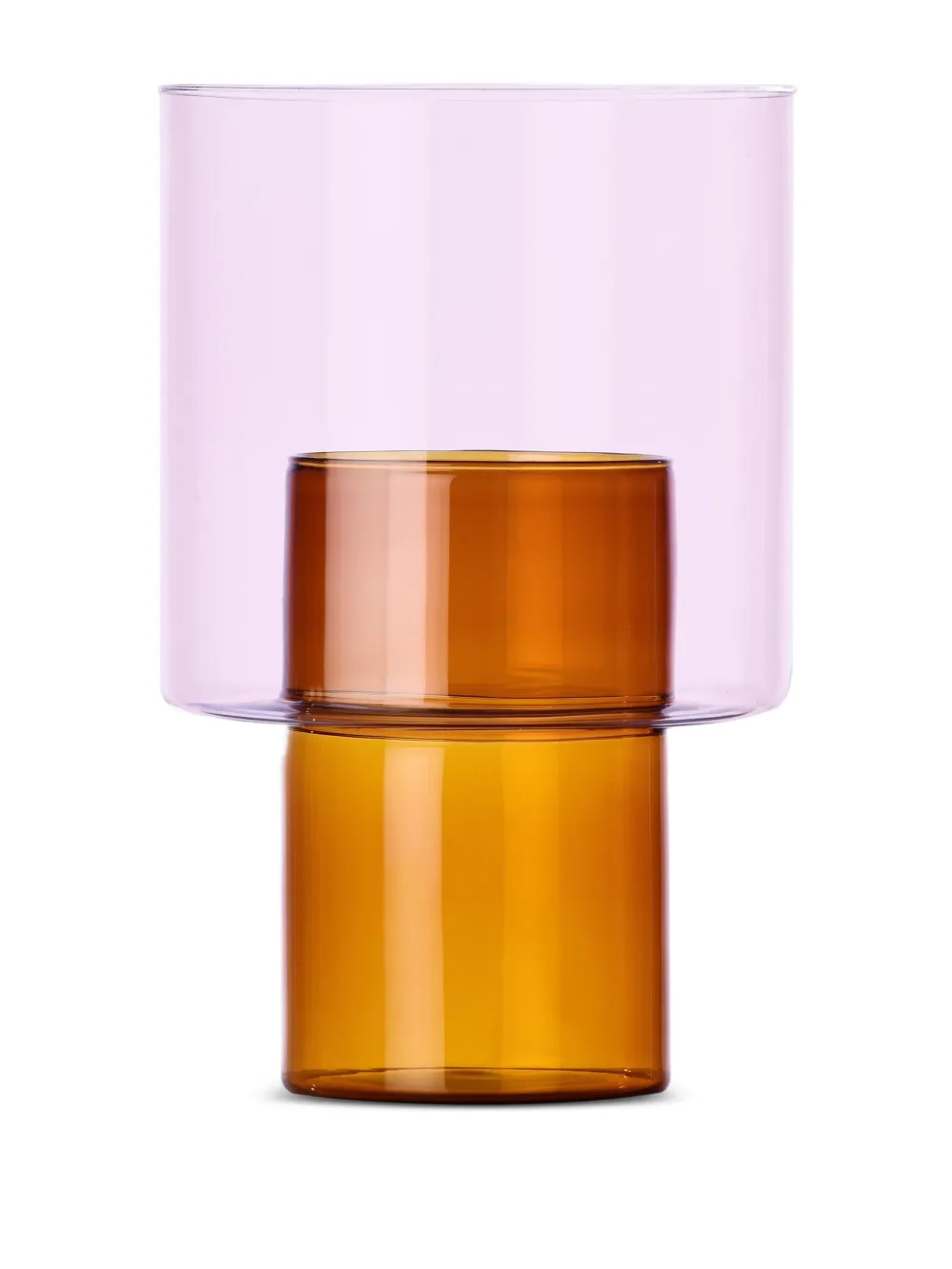 Ichendorf Milano Stacked Cylinder Vase (13cm) In Pink