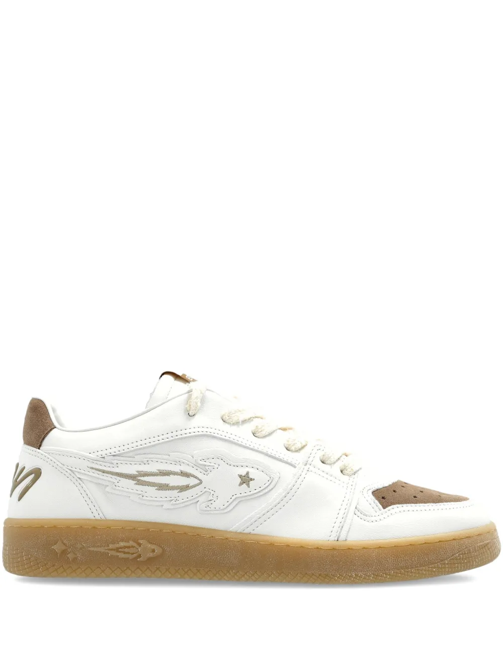 Enterprise Japan EJ EGG Rocket leather sneakers White