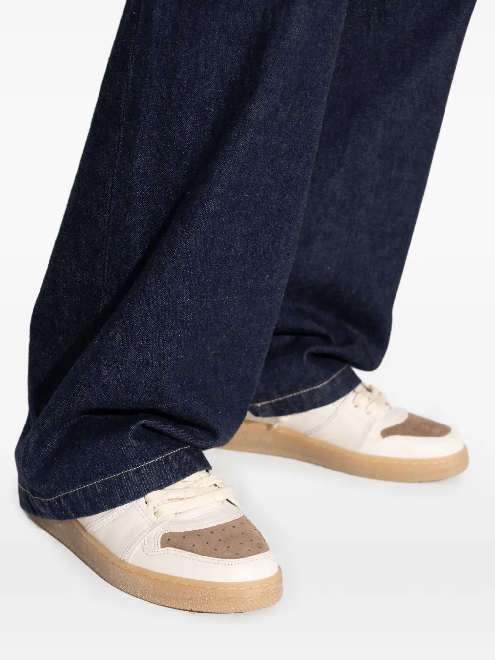 Enterprise Japan EJ EGG Rocket leather sneakers White