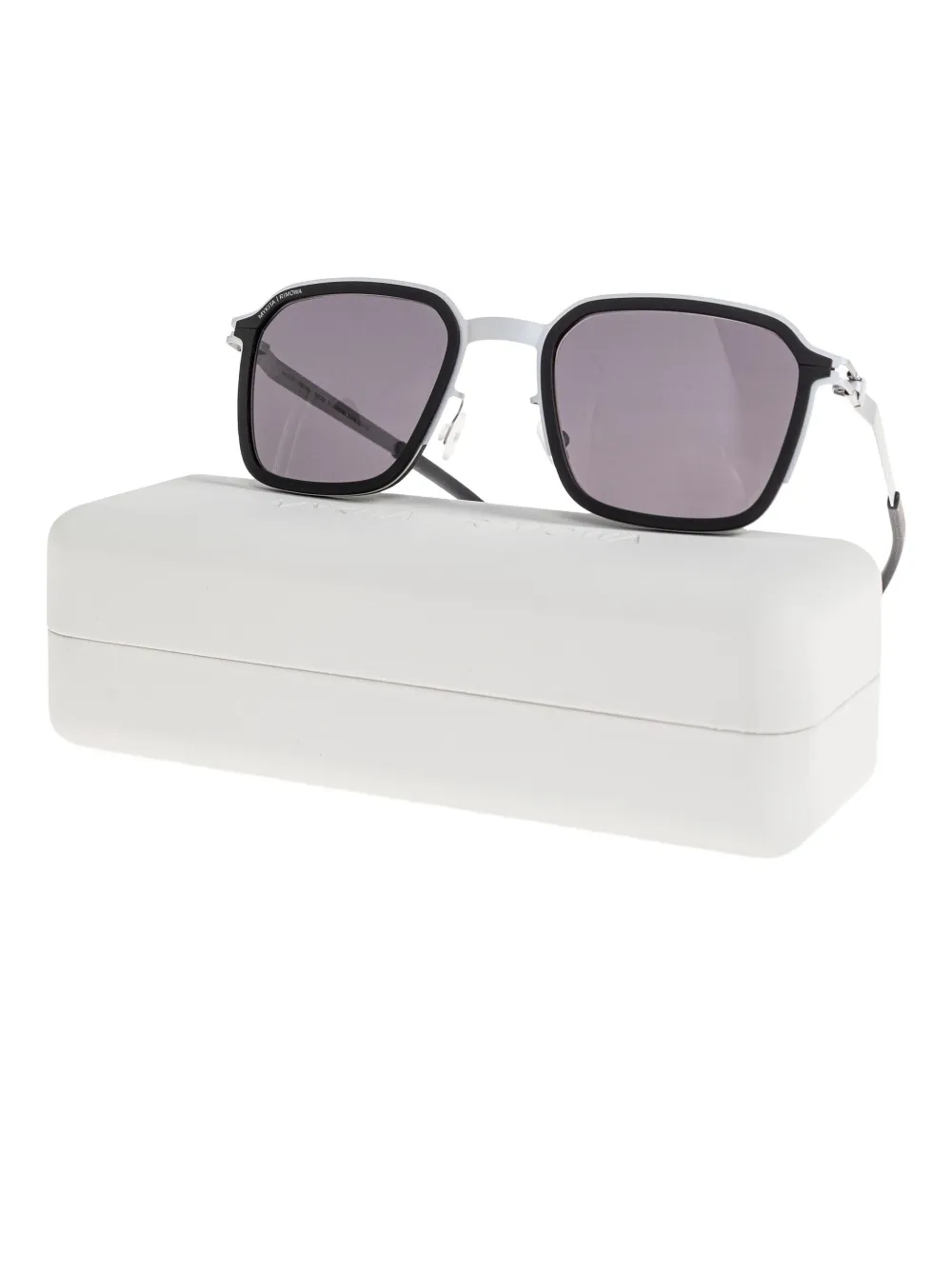 Mykita Zonnebril met vierkant montuur Zwart