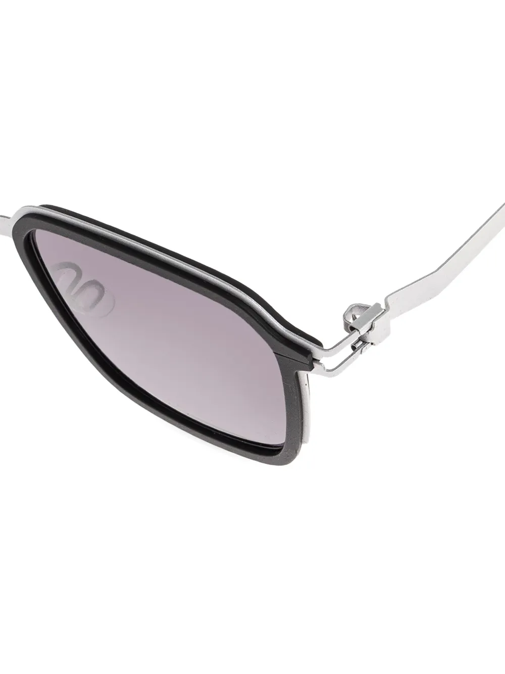 Mykita Zonnebril met vierkant montuur Zwart