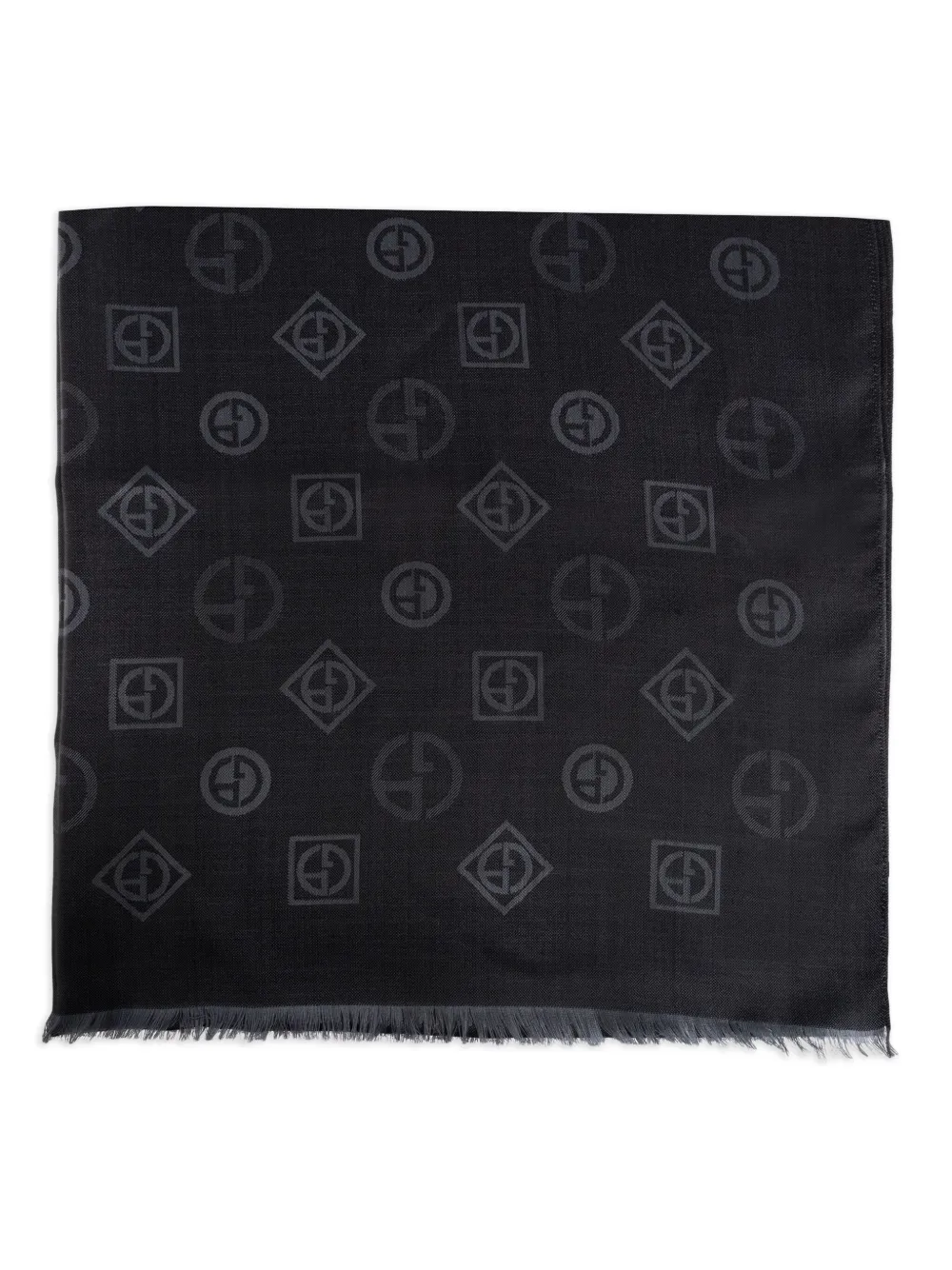 Giorgio Armani Zijden sjaal Zwart