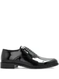 Giorgio Armani patent-leather lace-up shoes - Black