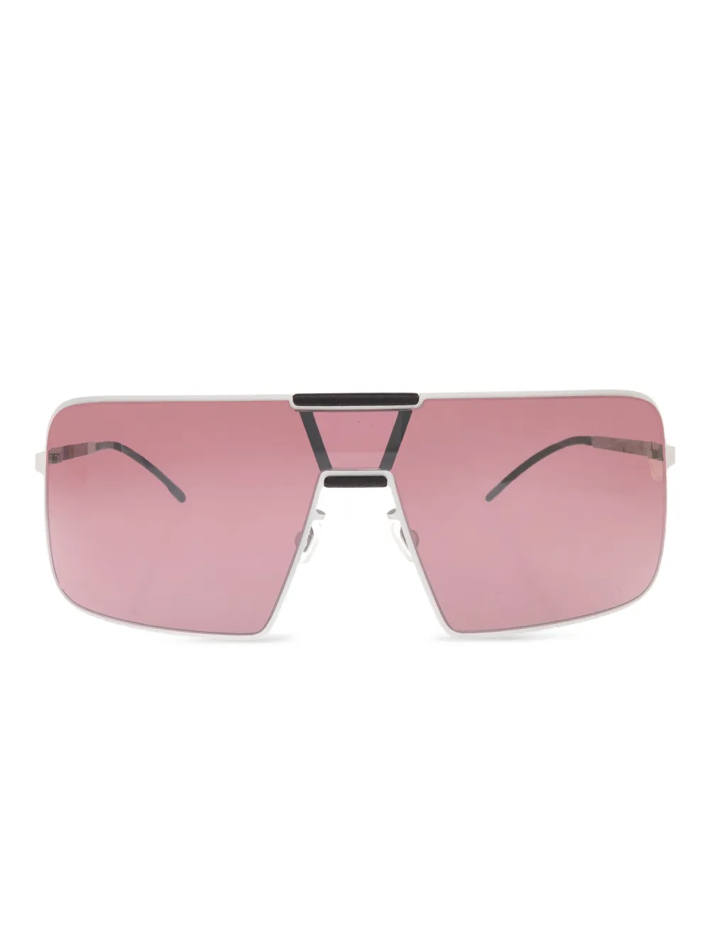 Mykita Zonnebril met schild montuur Grijs