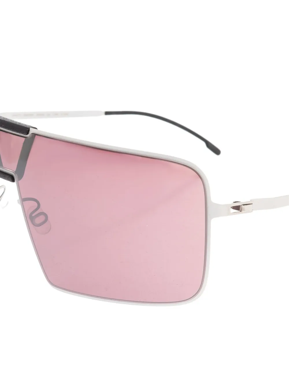 Mykita Zonnebril met schild montuur Grijs