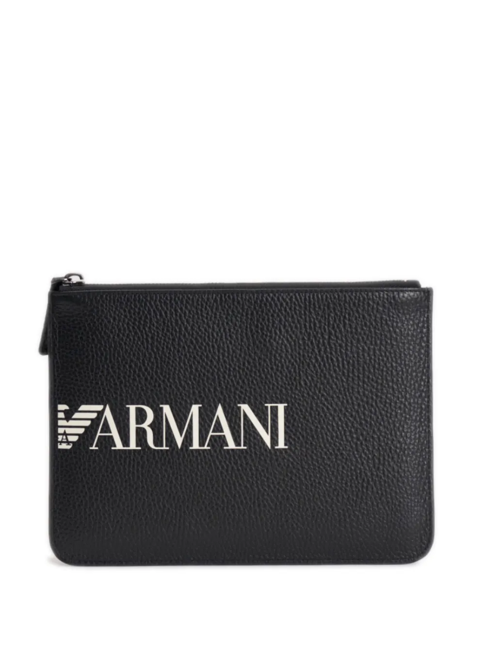 Emporio Armani Rugzak met logopatch en rits - Zwart