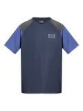 Ea7 Emporio Armani colour-block raglan-sleeve T-shirt - Blue