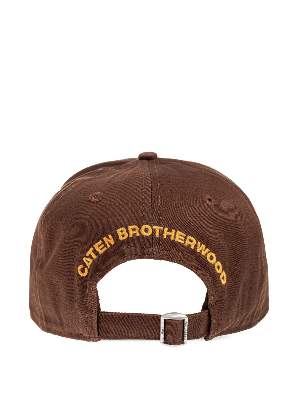 DSQUARED2 Pet met esdoornbladpatch met beer Bruin