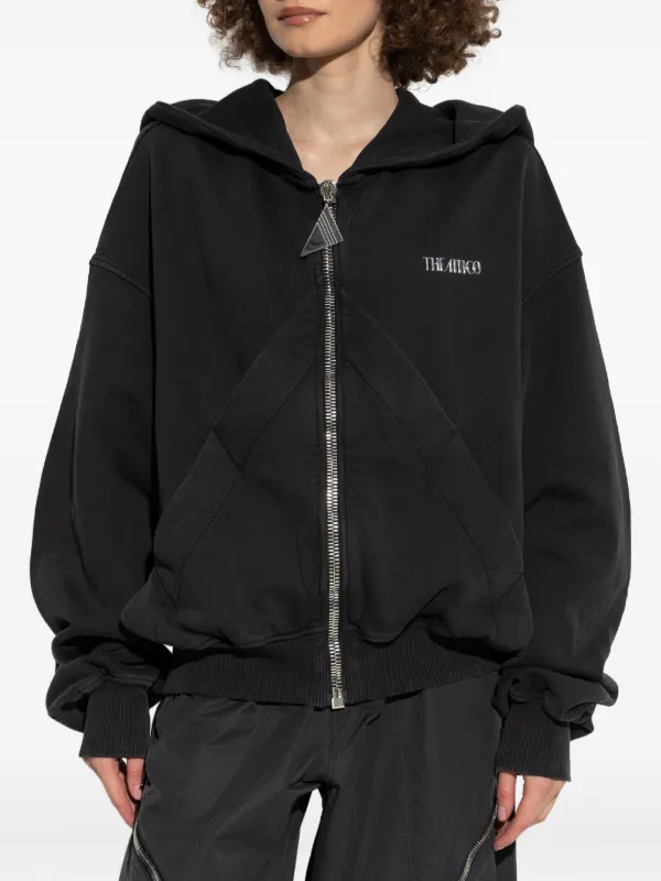 The Attico ジップアップ パーカー | ブラック | FARFETCH JP The Attico ジップアップ パーカー | ブラック | FARFETCH JP