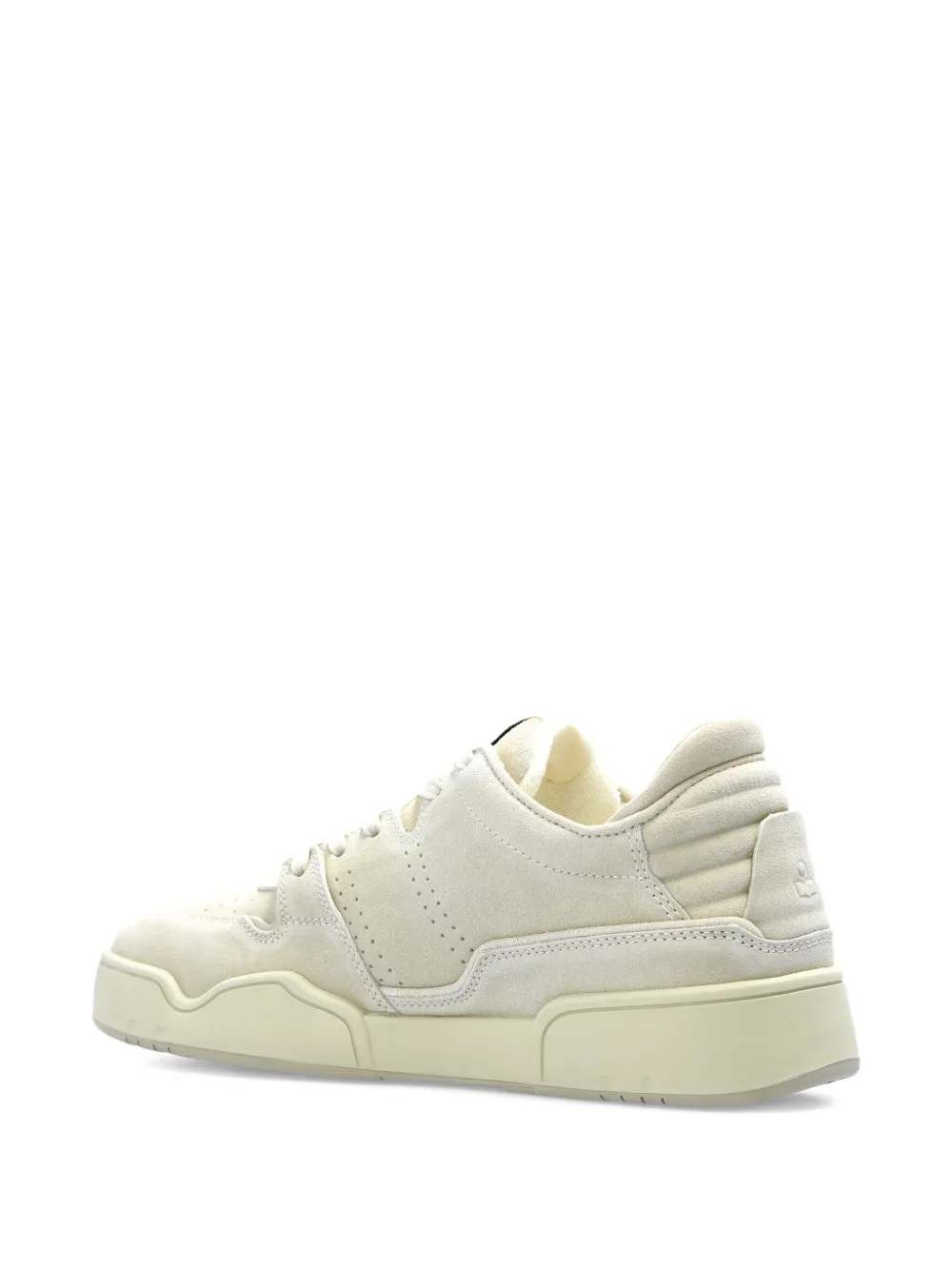 ISABEL MARANT padded-collar suede sneakers Neutrals