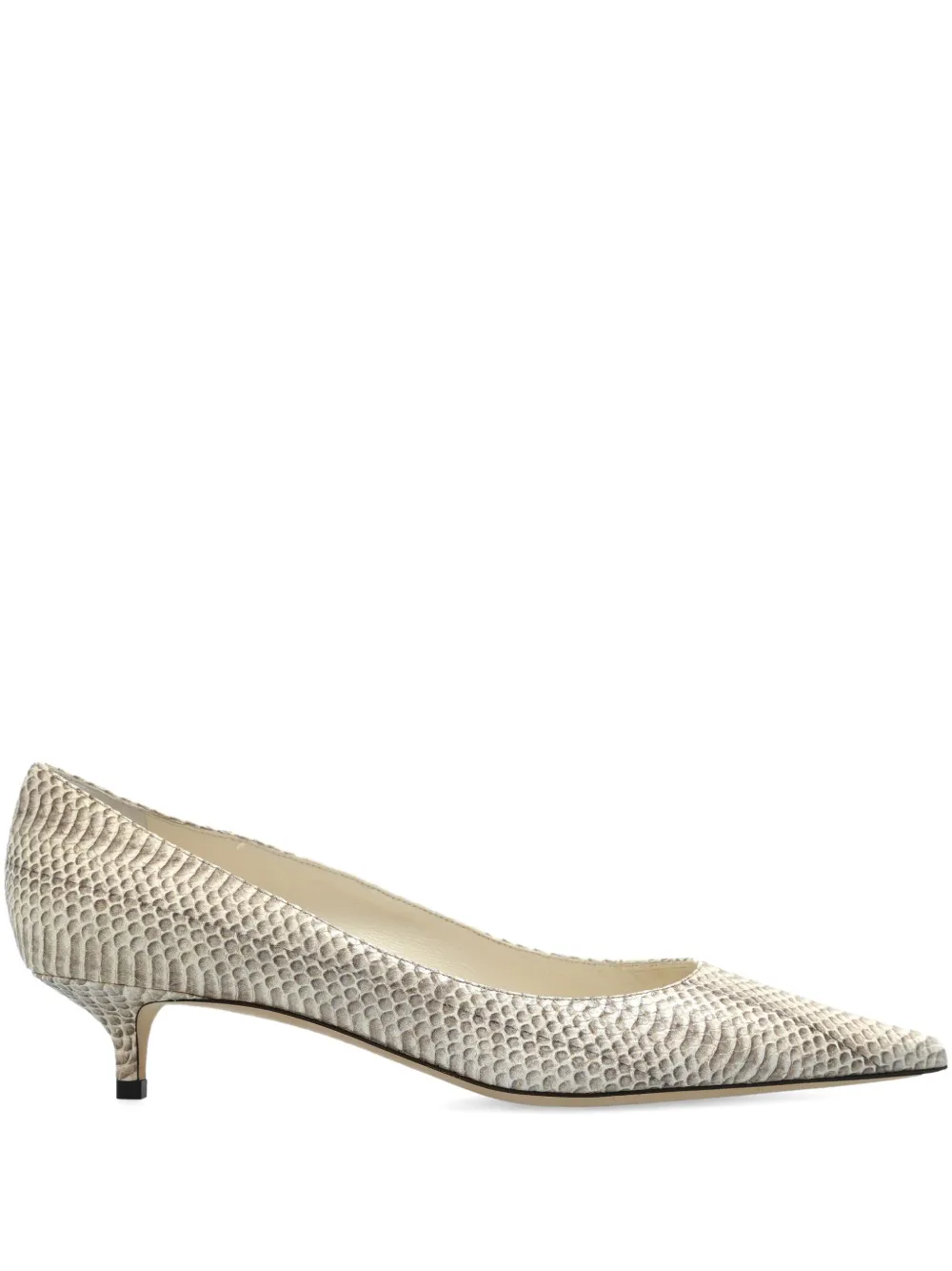 Jimmy Choo 40mm Amelia snakeskin pointed-toe pumps Neutrals