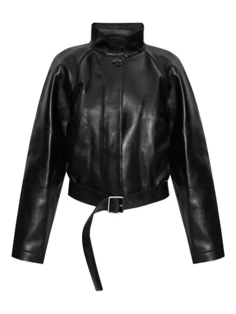 LOEWE belted nappa leather coat