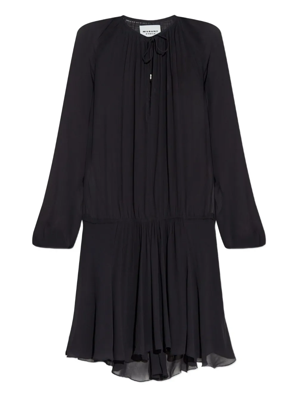 Isabel Marant Étoile Drawstring Tiered Dress In Black