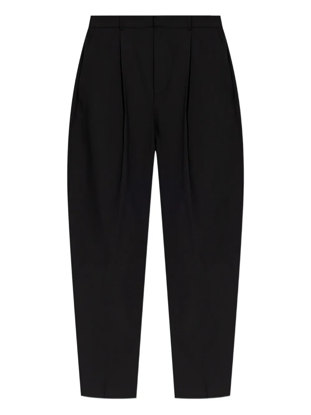 Jacquemus Broek met geplooide voorkant 990 BLACK