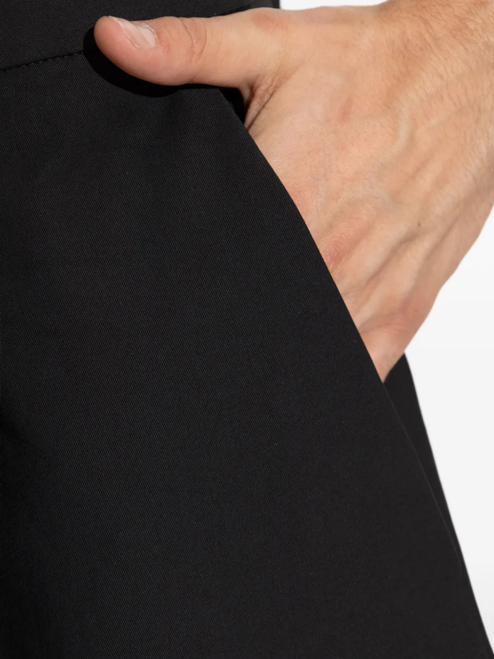 Jacquemus Broek met geplooide voorkant 990 BLACK