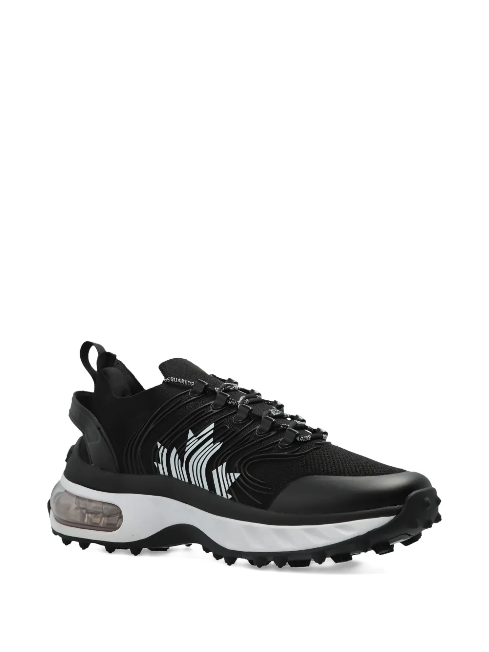 DSQUARED2 wave-pattern lace-up low-top sneakers | Low-Tops | Image 2