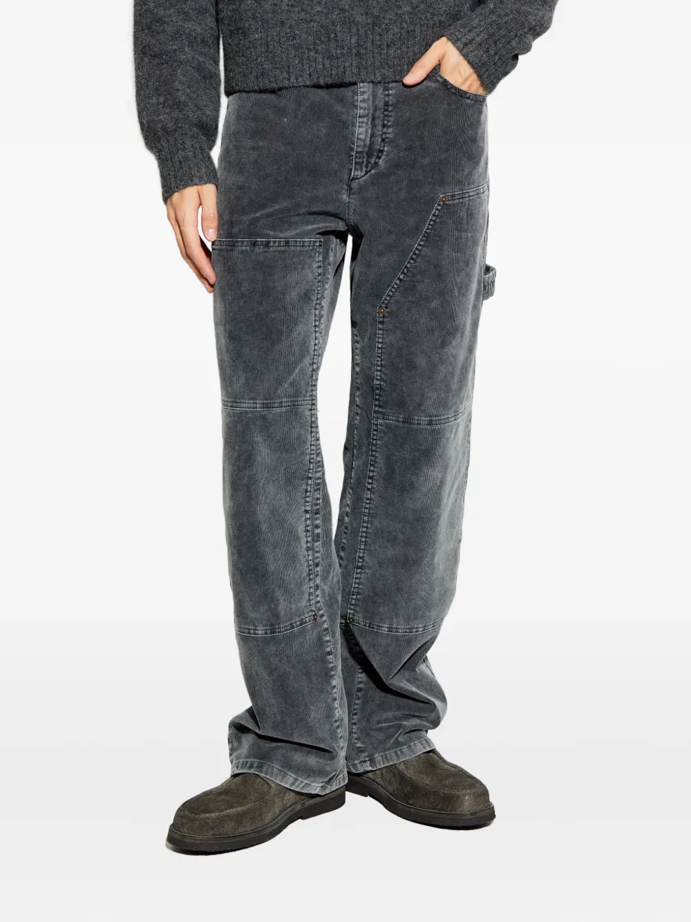 MARANT Cropped broek met vlakken Zwart