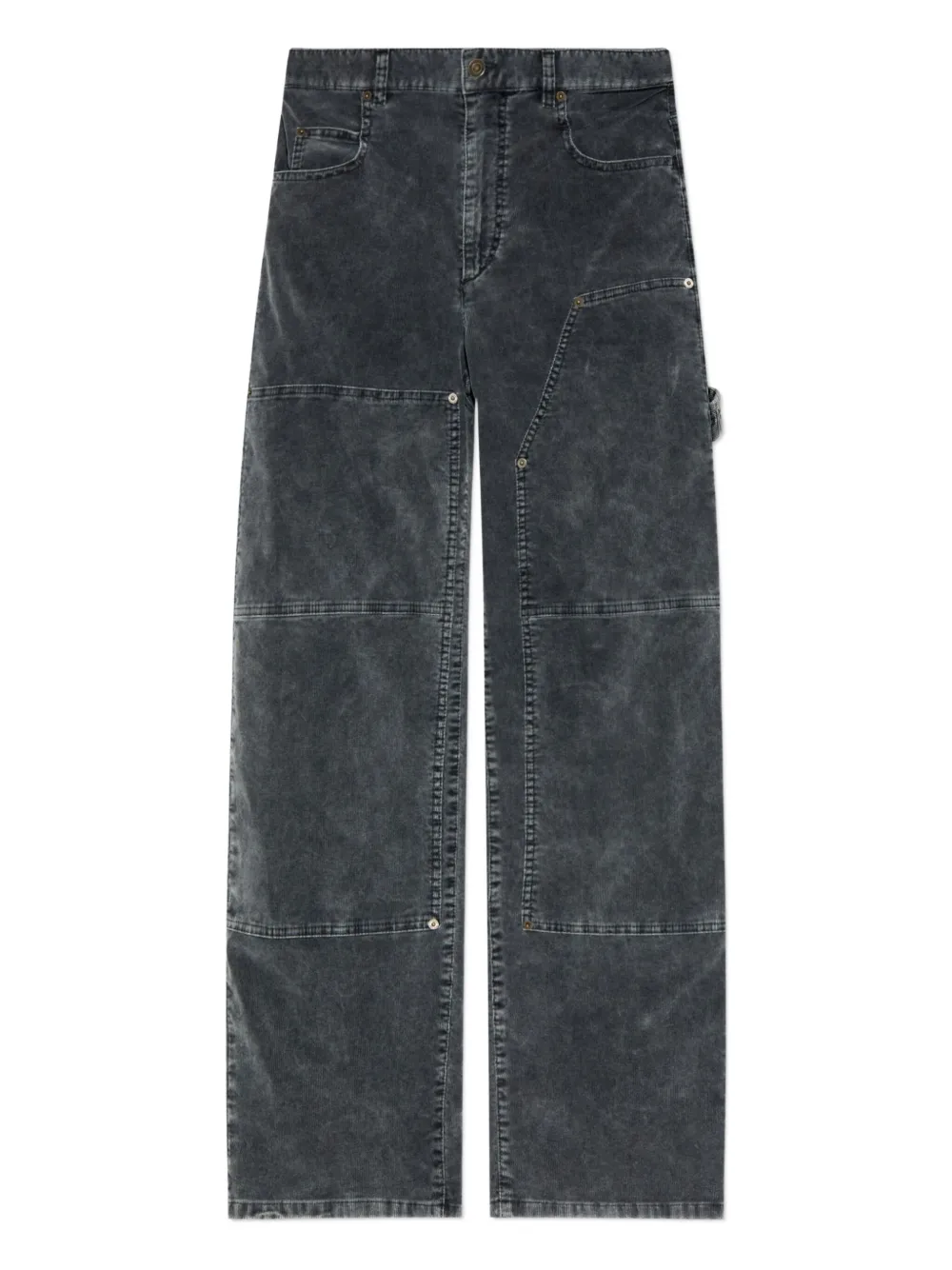MARANT Cropped broek met vlakken Zwart