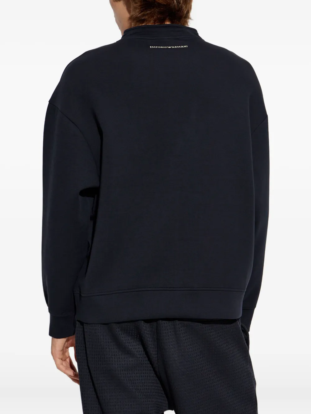 Emporio Armani Sweater met print Blauw