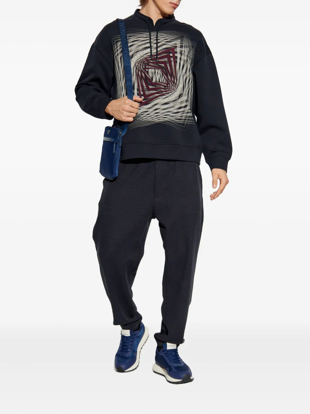 Emporio Armani printed sweatshirt - Blauw