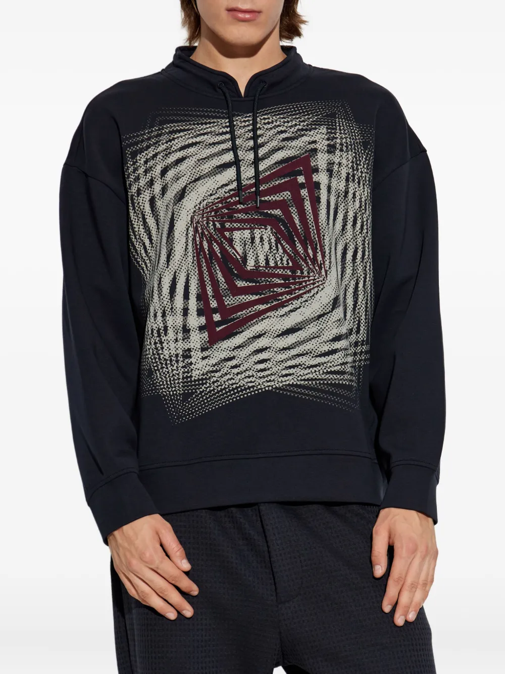 Emporio Armani Sweater met print Blauw