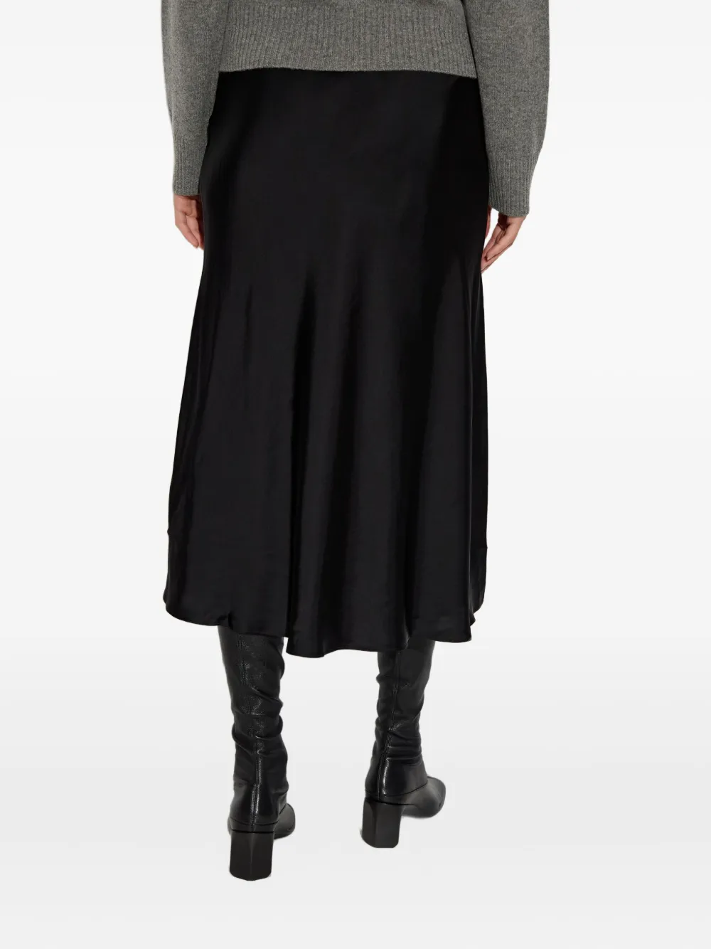 Samsoe & Samsoe Bias-cut Midi Skirt In Black