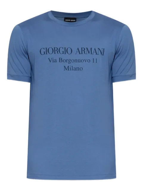 Giorgio Armani logo-print cotton T-shirt